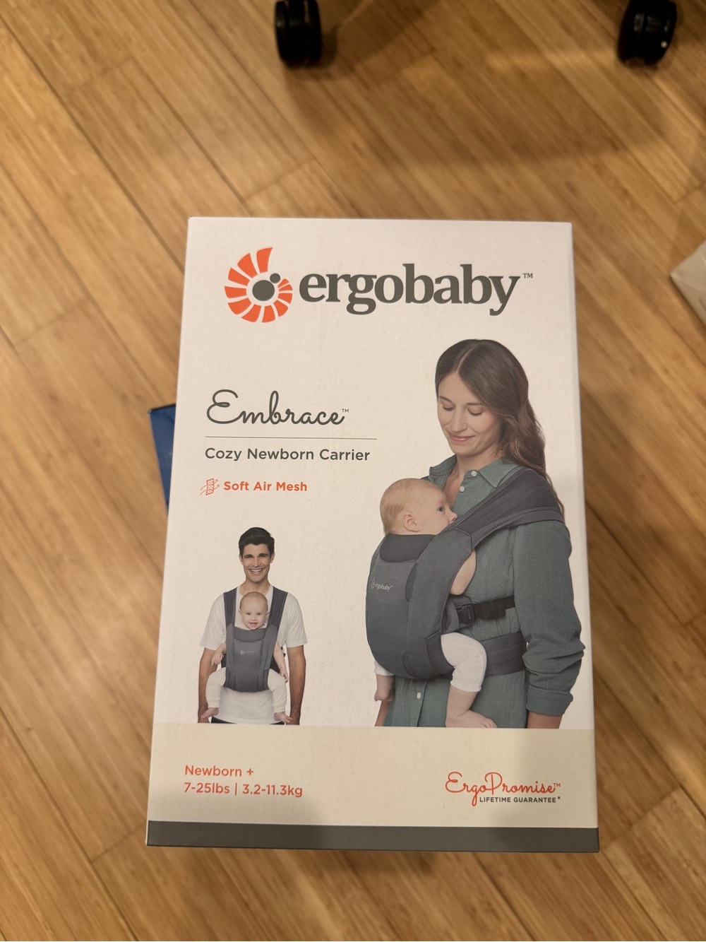 Brand new never used Ergobaby Embrace Cozy Newborn Carrier - washed black